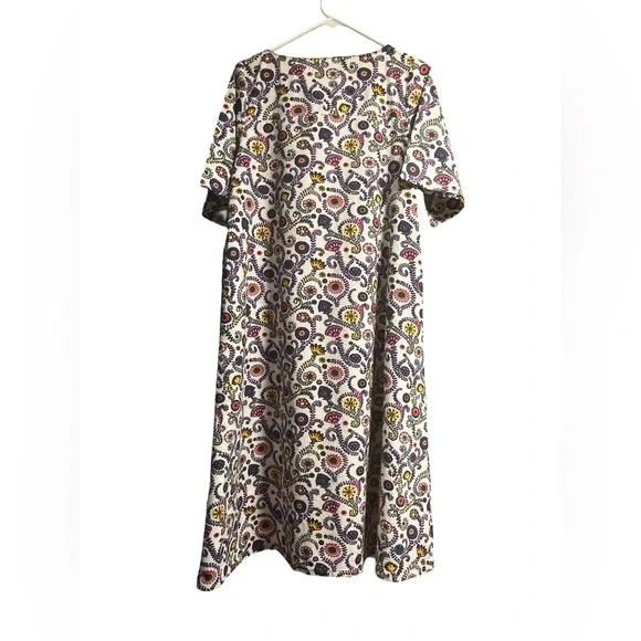 Mata Traders Midi Cotton Twyla Dress Fuchsia Suzani Size M - Picture 8 of 9